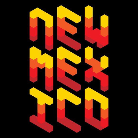 New Mexico - Rayos Del Sol, Santa Fe, 505, T-shirt - Picture 2 of 3